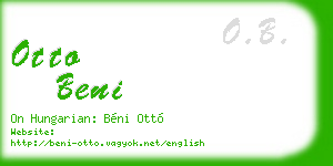 otto beni business card