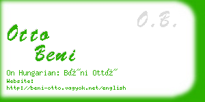 otto beni business card